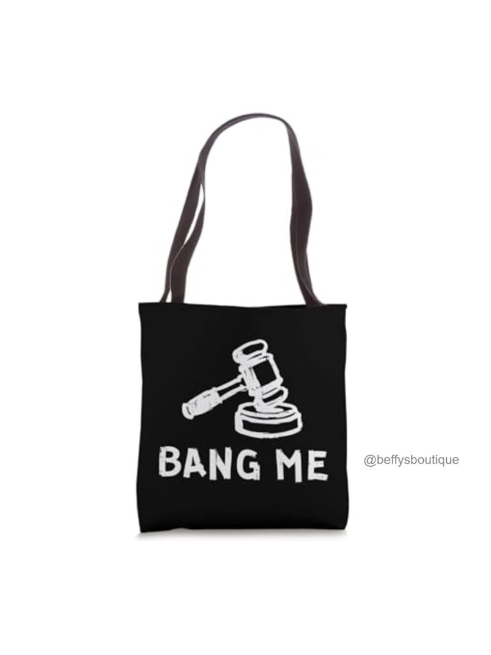 Funny Lawyer Judge Gavel Tote Bag Spun Polyester Canvas Double-Stitched